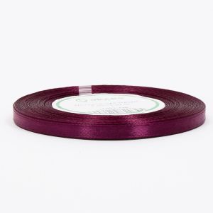 Wstążka satynowa Akces Purpurowa ciemna, 6mm x 33m